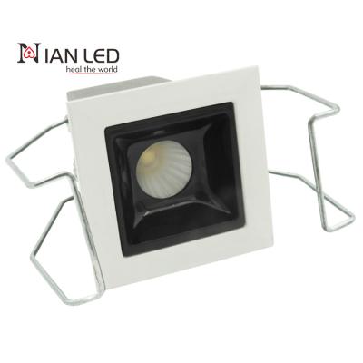 China Modern Factory Qualified Anti-glare Spot Light Down 2w Recessed Dimmable Adjustable LED Downlights for sale