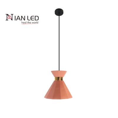 China Modern Decorative Red Modern Chandelier LED Pendant Light Stone Natural Wood Lights Lighting For Living Room Kitchen Hotel Villa for sale