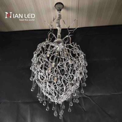 China Modern Contemporary Chandelier Light Ribbon Ball Hanging Luxury Pendant Light Fixtures for sale