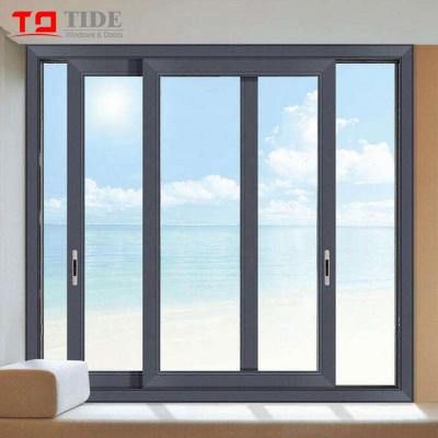 China Sliding Modern Popular Aluminum Sliding Windows Windows for sale