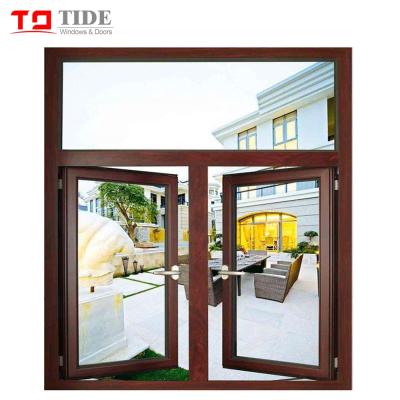 China Latest Designs Aluminum Alloy Cheap Aluminum Frame Stained Glass Profile Swing Price Window Intimidating Window Casement Window for sale