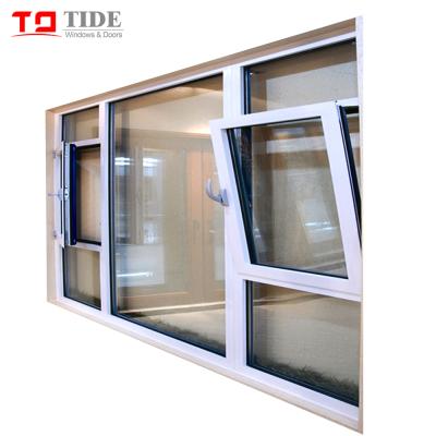 China Swing Double Insulated Glass Casement White Color Windows Prices Slidin Hun Arched Aluminum Glass Window for sale