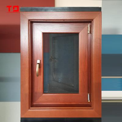 China Swing House Furniture Design For Villa , Wooden Windows Aluminum Combo Window With Shutter for sale