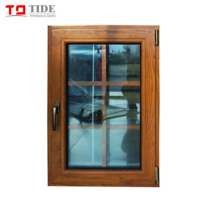 China New Swing Window Grille Latest Designs With Aluminum Clad Wood Casement Opening Windows for sale