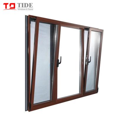 China Swing Proof Tilt Tower Window Casement Window Aluminum Clad Wood Factory Supply for sale