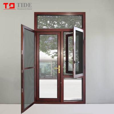 China Contemporary Exterior Opening Aluimium And Wooden Door Strong Stainless Doors for sale