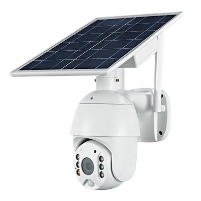 China Wireless Solar Powered Surveillance System 1080P Integrated Solar Siren Camera CCTV Wireless Video Security Camera for sale