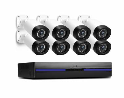 China Integrated Siren 8CH 8MP Home Security Camera System, 8pcs Wired 8MP Outdoor PoE IP Cameras, 8MP 8CH NVR with 2TB HDD for sale