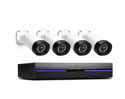 China Integrated 8CH 8MP Home Security Camera Siren System, 4pcs Wired 8MP Outdoor PoE IP Cameras, 8MP 8CH NVR for sale