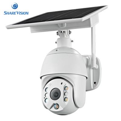 China Best Selling WiFi Security Siren Battery Solar Powered CCTV Camera Built-in Outdoor Wireless IP Camera for sale