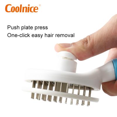 China Viable Reusable Pet Cat Dog Massage Comb Hair Fiber Remover Brush Supplies for sale