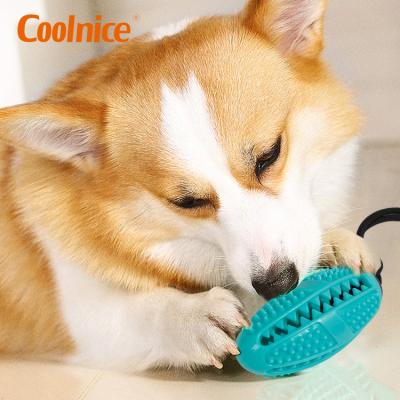 China Viable Individual Playing Tug Cup Dog Interactive Silicone Rubber Suction Chewing Toy For Boredom for sale