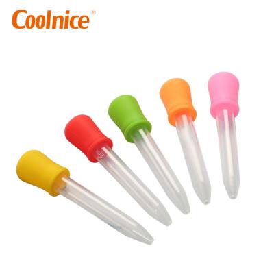 China Kitchen Squeezable Kids Oil Candy Silicone Plastic Gummy Making Pipettes Transfer Eyedropper With Bulb Tip for sale