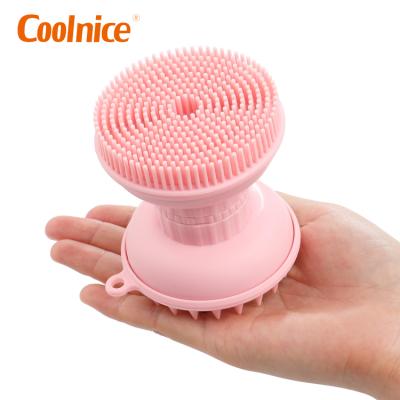 China EXFOLIATE multifunctional skin care silicone bath massage shower hair brush soft body and face brushes for sale