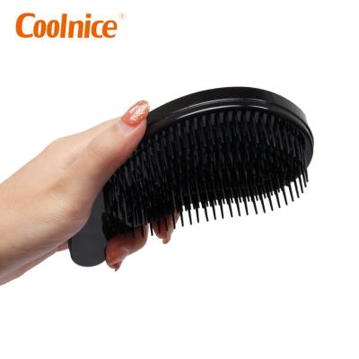 China Travel Logo Hair Care Nassage Magic Custom Women's Comb Black Hair Brushes For Wet Dry Curly Hair for sale