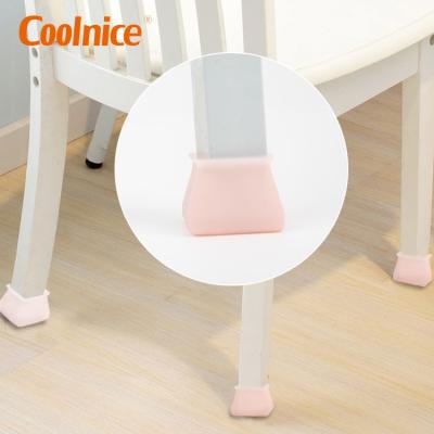 China Eco-Friendly Anti-Slip Prevent Scratch Protector Silicone Furniture Leg Cap Foot Pad Cover for sale