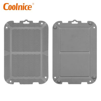 China Battery Lifeable Compact Foldable Silicone Kitchen Anti-Slide Cub Pot Heat Resistant Pad Mat for sale