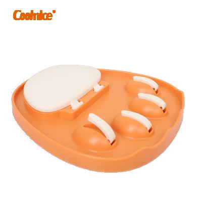 China Home Stocked Kitchen Wall Mount Cat Paw Style Spoon Carried Multiple Utensil Holder Silicone Utensil Rests for sale