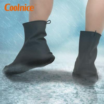 China 2020 Waterproof Silicone Foldable Reusable Easy On Half Rain Boot Females Men's Cover Shoes for sale