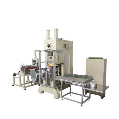 China To produce aluminum foil container 450ml aluminum foil container making machine double cavities aluminum foil container machine for sale