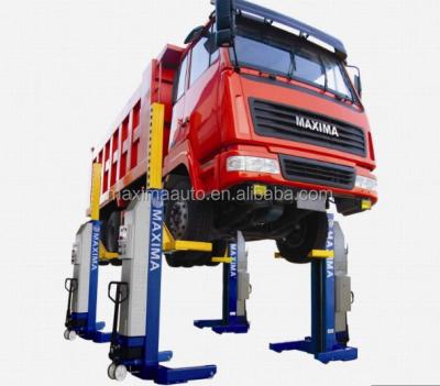 China Maxima Wireless Heavy Duty Column Lift ML4034W CE Certified Bus Lift / Truck Lift 34 Ton for sale