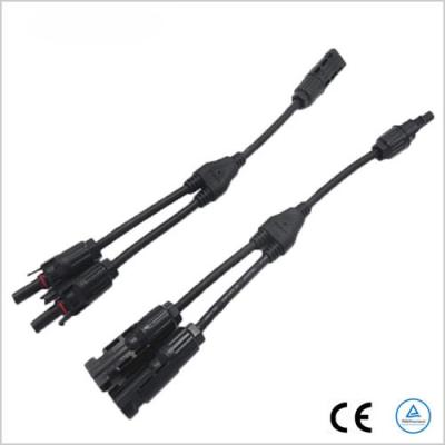 China Anti - Aging MC4 Y Connector For Connecting Solar Panels In Parallel / Series for sale