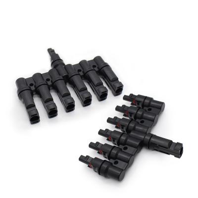 China IP67 T Branch Connector / MC4 T Connector For Outdoor Harsh Environments for sale