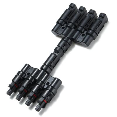 China MC4 T Branch Connector Waterproof For Connecting Solar Panels In Parallel for sale