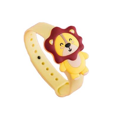 China Summer Kids Cartoon PORTABLE Mosquito Repellent Wristband Watch Detachable for sale