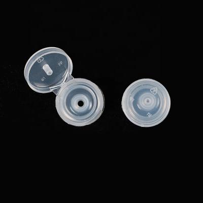 China Non Spill Clear Butterfly Cap Flip Top Sanitizer Plastic Bottle Cap Hand Sanitizer Cap for sale