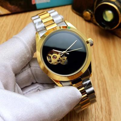 China Auto Date Custom Design Fashion Mechanical Movement Watches Waterproof Stainless Steel Manufacturer Automatic Watch For Men for sale