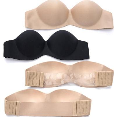 China New Arrival Color Antibacterial Seamless Silicone One Piece Backless Strapless Bra for sale