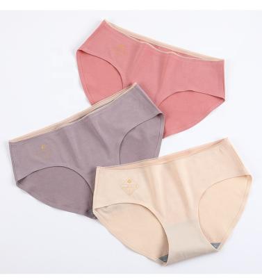 China Women Breathable Warm Solid Cotton Underwear Bikini Ladies Seamless Panties for sale