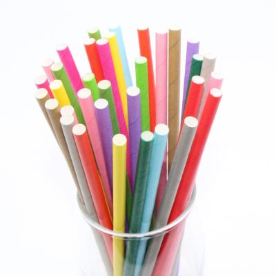 China Factory Direct Party Drinking Straw 12mm Kraft Paper Straw Bubble Tea Paper Straw Bag Brown Hat for sale