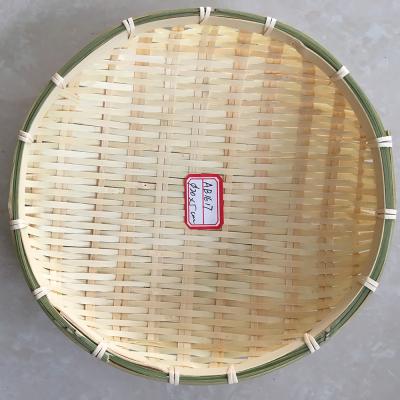 China Sustainable Cheap Handmade Round Mini Bamboo Gift Breadfruit Basket for sale