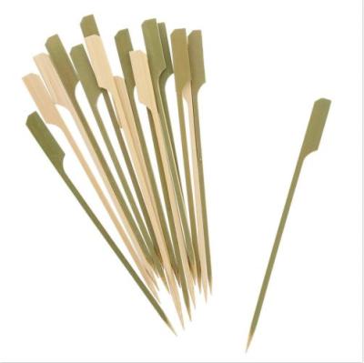 China 18cm Easily Cleaned Bamboo Paddle Barbecue Grill Skewer Pick for sale