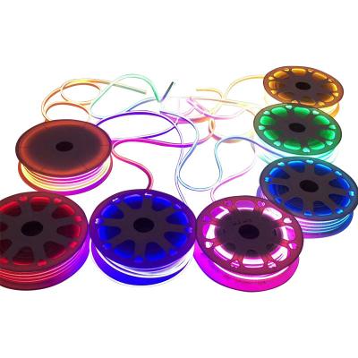 China 2020 Hochspannung theme park led strip 220V 110V Wasserdichte led flexible zwei Seiten Menge Leuchten de Streifen SMD2835 Blaue Streifen Licht for sale