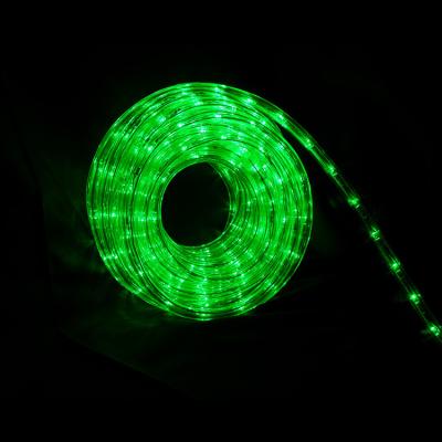 China Connectable Garden Green and White String Tube Rope Lights for Garden Holiday Decoration for sale