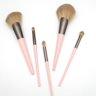 China Angular Blush Wholesale 5 Pcs Brush Set Cosmetic Brushes Makeup Tools for sale