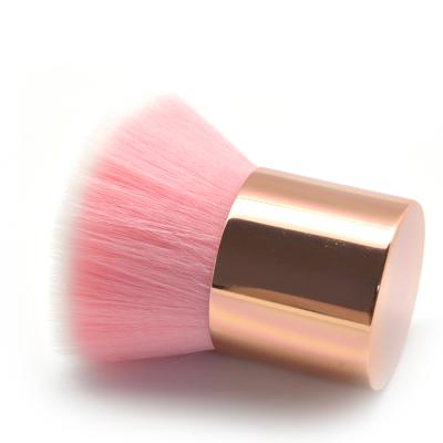 China Angular Blush Factory Price Red Rose Oblique Head Beauty Makeup Brushes Simple Soft Make Up Brush for sale