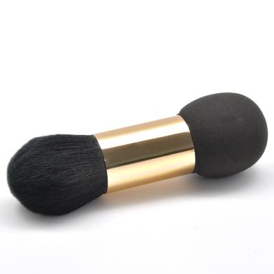 China Angular Blush Wholesale Durable Aluminum Single Brush Tube Makeup Beauty Tools Facial Brush for sale