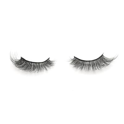 China Wholesale Thick Faux Mink Eyelash Mink 3D Effect Silk Lashes False Eyelashes for sale