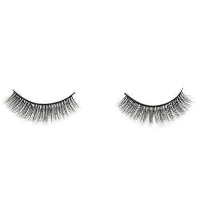 China Qingdao thick wholesale cosmetic 3d private label false synthetic silk eyelashes for sale