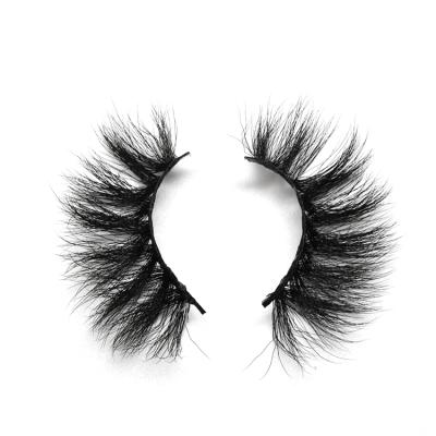 China US Selling Thick Chinese Real Seller 25mm 3d Luxury Private Label Mink Lashes 100% Fluffy Eyelashes for sale