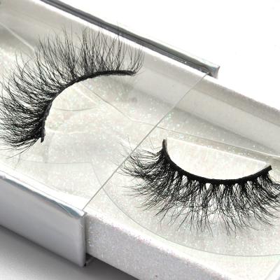 China Wholesale Faux 3D Thick Double Silk Mink Eyelashes 25mm Eco Friendly False Mink Eyelashes for sale