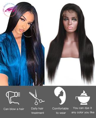 China Natural Lace Front Straight Human Hair Wig Sale Online Lace Front Human Hair Long Straight Hair Swiss Black Women Wig for sale