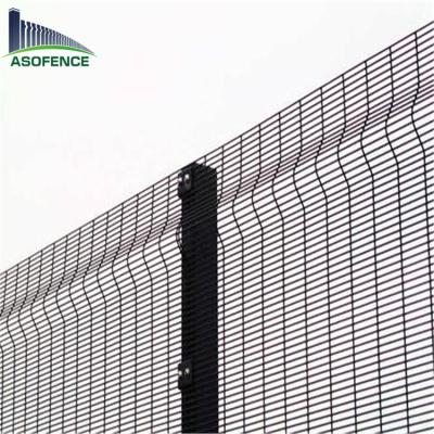 Cina Small hole welded wire mesh powder coated Anti Climb 358 Fence Panel in vendita