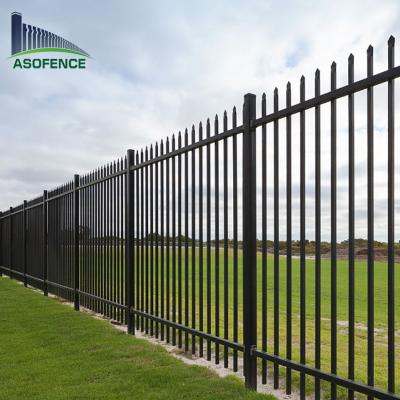 Cina Steel fencing high security modern picket steel fence panel / garrison fence panel in vendita