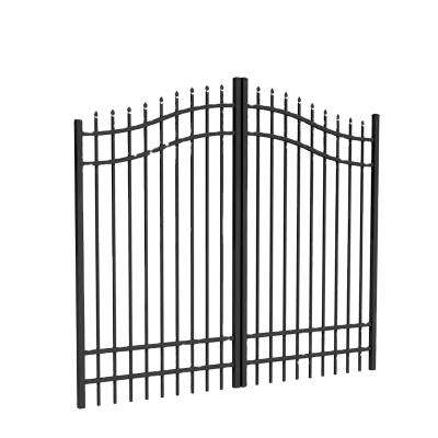 Chine Cheap security 8m*4m powder coated design steel tubular garden fence à vendre