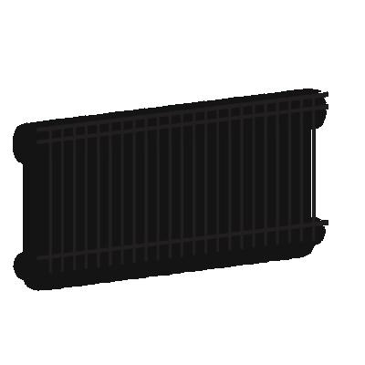 China square tube black aluminum fence with 25*25*1.2mm picket and spear top fence zu verkaufen